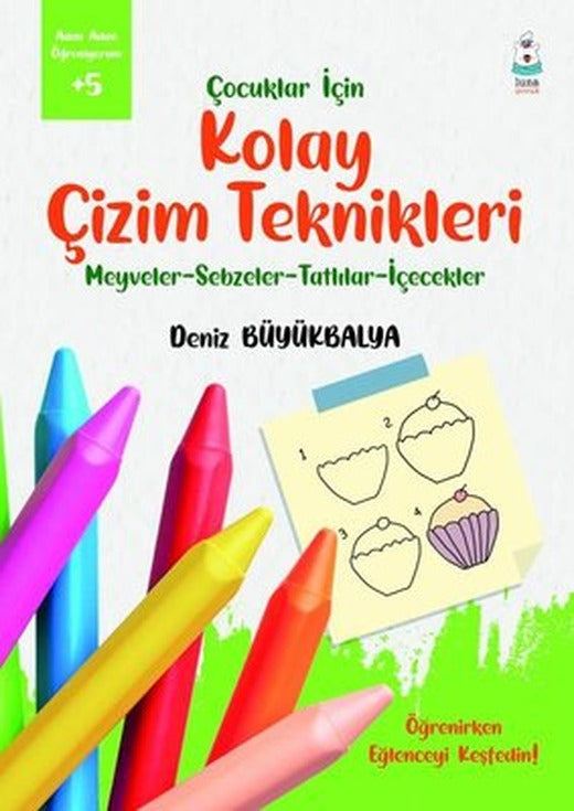 Çocuklar için Kolay Çizim Teknikleri - Adım Adım Öğreniyorum +5 | Luna Yayınları