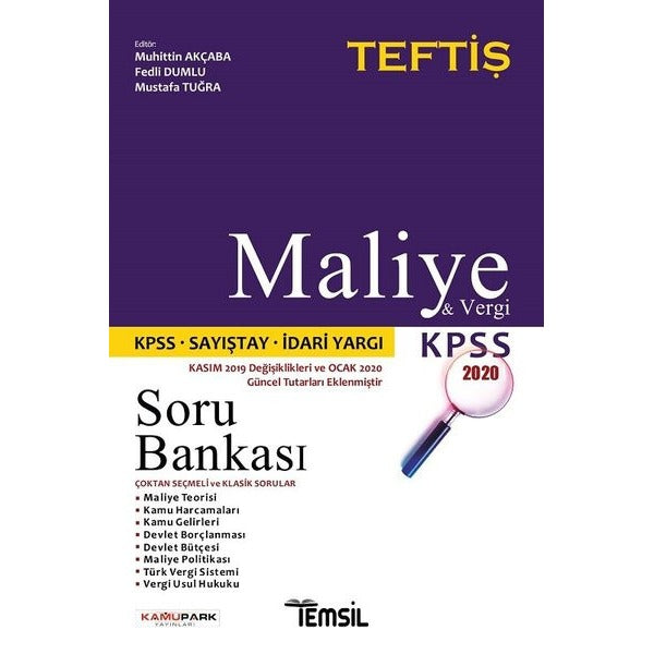 Maliye ve Vergi Hukuku Soru Bankası | Temsil Kitap (Ciltsiz)