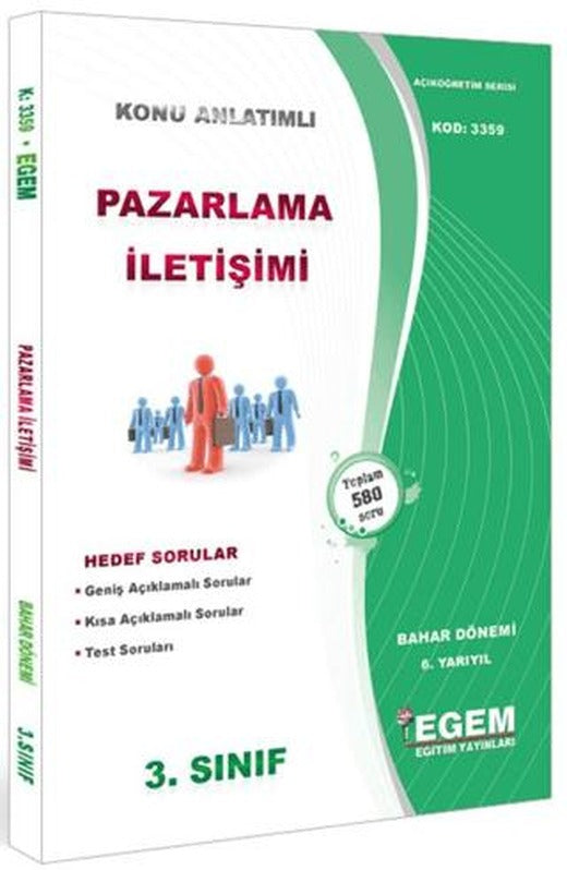 3. Sınıf 6. Yarıyıl Konu Anlatımlı Pazarlama İletişimi - Kod 3359