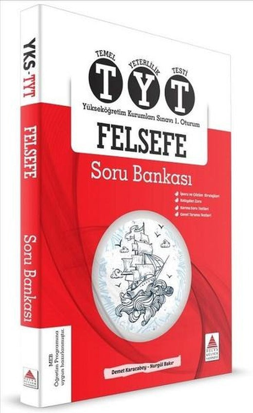 YKS-TYT Felsefe Soru Bankası 1.Oturum | Delta Kültür-Eğitim (İnce Kapak)