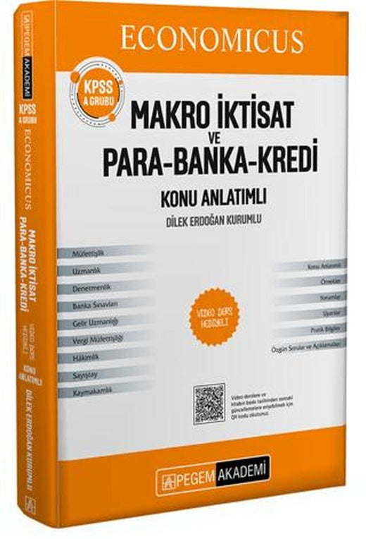 KPSS A Grubu Economicus Makro İktisat ve Para-Banka-Kredi Konu Anlatımı | Pegem Akademi Yayıncılık (Ciltsiz)