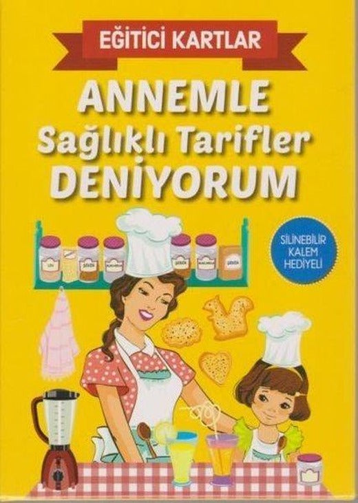 Annemle Sağlıklı Tarifler Deniyorum Eğitici Kartlar | Teleskop Popüler Bilim (İnce Kapak)