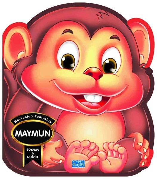 Hayvanları Tanıyalım - Maymun - Boyama & Aktivite | Parıltı Yayınları (İnce Kapak) - Resim 1