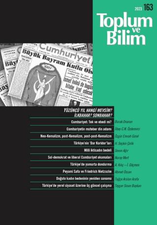 Toplum ve Bilim Dergisi Sayı: 163 | İletişim Yayınevi (Ciltsiz) - Resim 1
