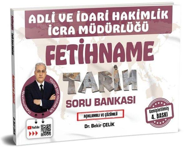 Adli İdari Hakimlik İcra Müdürlüğü - Fetihname Tarih Soru Bankası | Pelikan Yayınları (İnce Kapak) - Resim 1