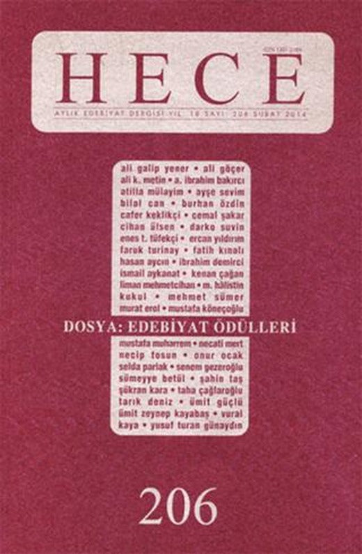 Hece Aylık Edebiyat Dergisi Sayı: 206 | Hece Dergisi (Ciltsiz)