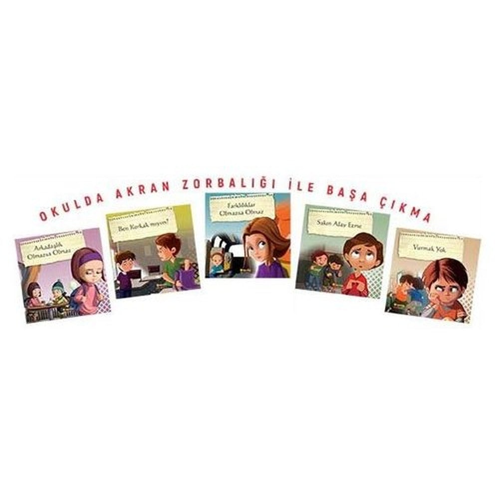 Okulda Akran Zorbalığı İle Başak Çıkma Seti - 5 Kitap Takım | Kaknüs Yayınları