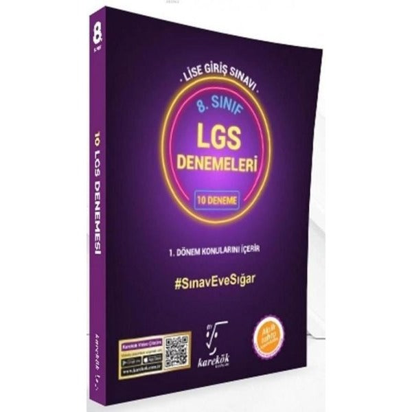 2023 8.Sınıf LGS 10'lu Deneme | Karekök Eğitim Yayın (İnce Kapak)