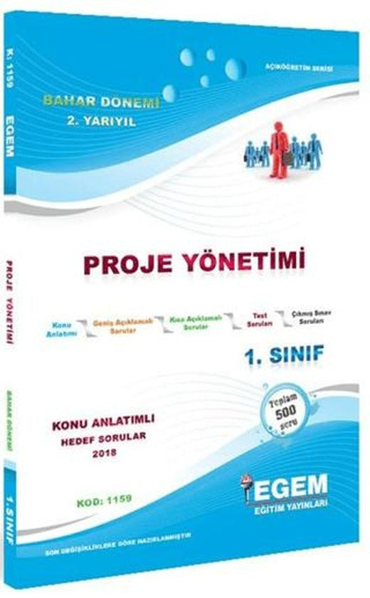 1. Sınıf 2. Yarıyıl Konu Anlatımlı Hedef Sorular Proje Yönetimi - Kod 1159