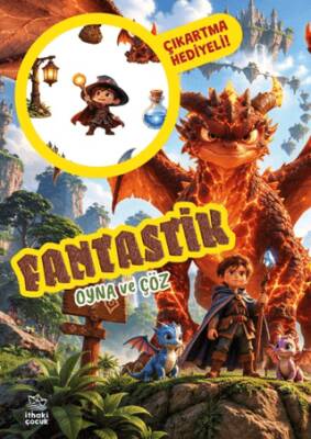 Fantastik - Oyna ve Çöz Çıkartmalı Etkinlik Kitabı - Kolektif kitap kapağı