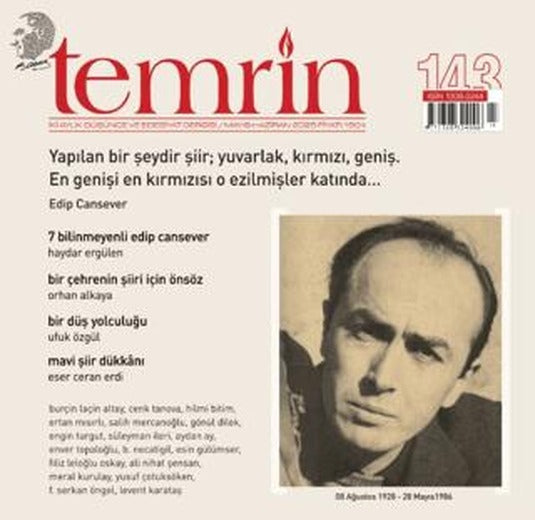 Temrin Düşünce ve Edebiyat Dergisi Sayı: 143 Mayıs - Haziran 2025 | Temrin Dergisi (Ciltsiz)