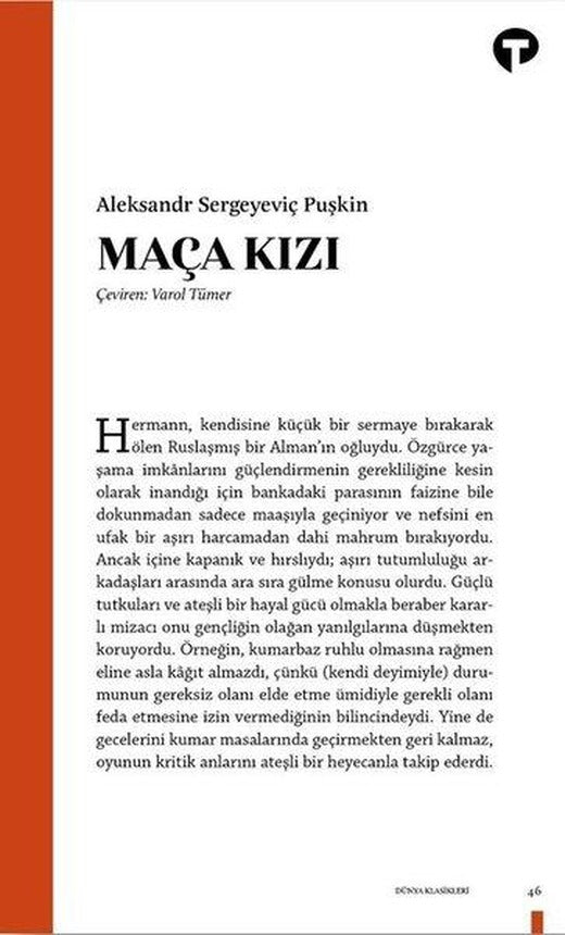Maça Kızı | Turkuvaz Kitap (İnce Kapak)