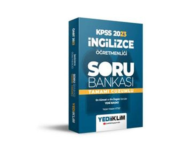 2023 ÖABT İngilizce Öğretmenliği Tamamı Çözümlü Soru Bankası | Yediiklim Yayınları (Ciltsiz)