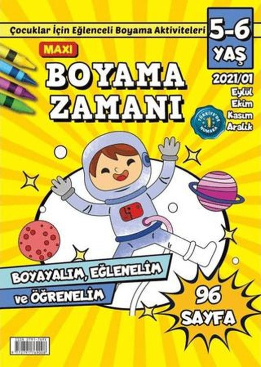 Maxi Boyama Zamanı 1 | Maxi Yayıncılık (Ciltsiz)