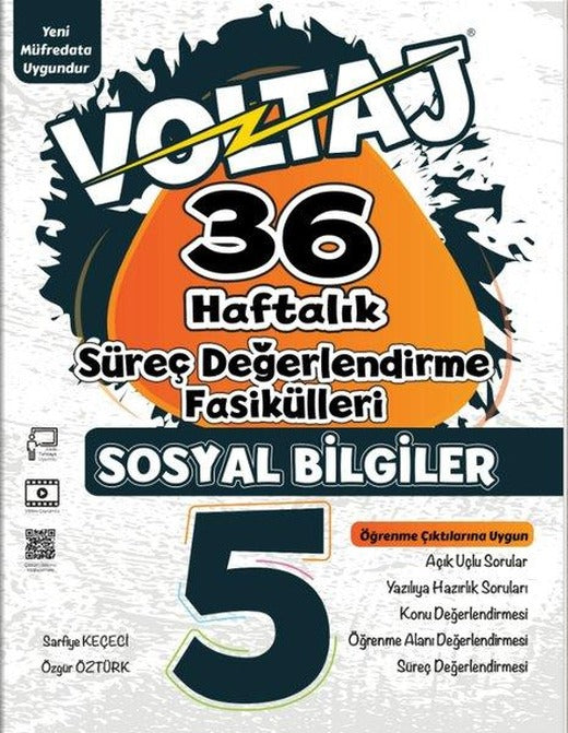 5.Sınıf Sosyal Bilgiler Voltaj 36 Hafta Süreç Değerlendirme Fasiküller | Berkay Yayıncılık (İnce Kapak)