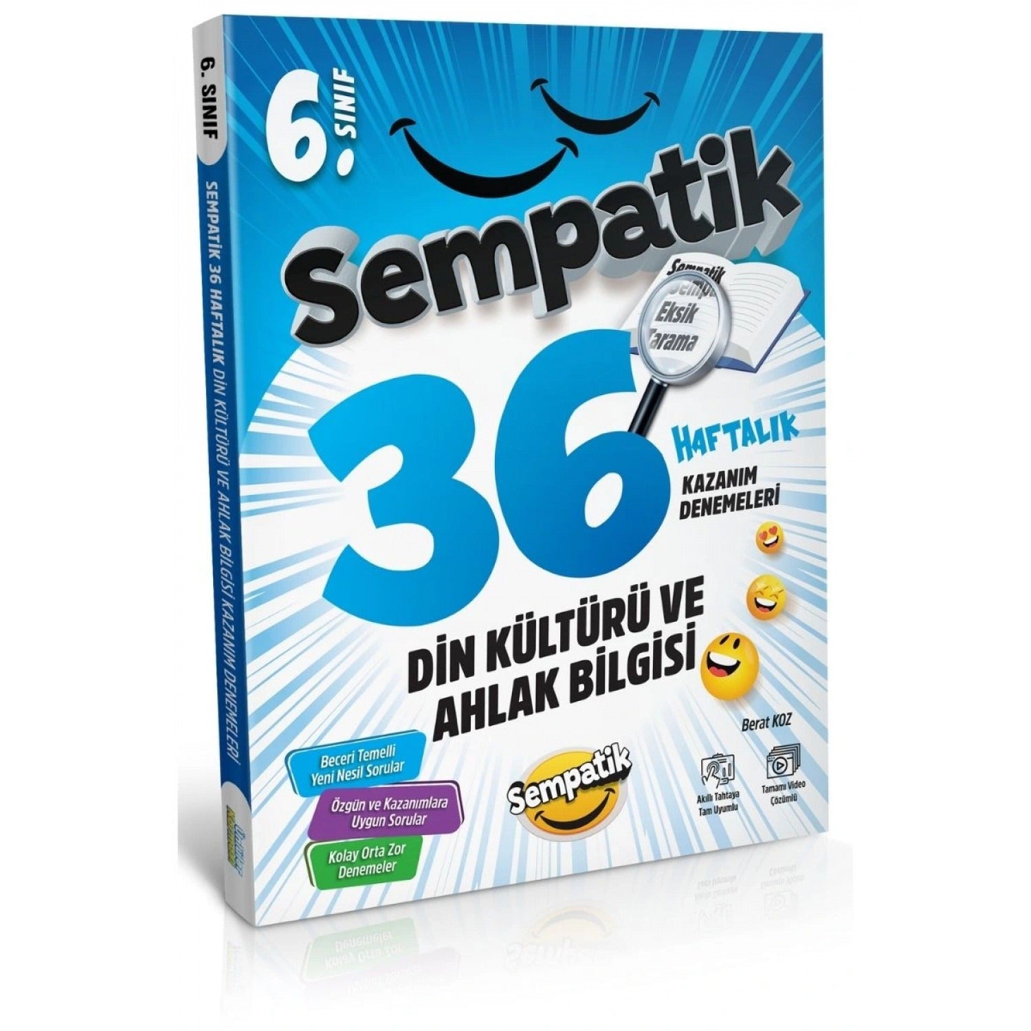 6. Sınıf Din Kültürü ve Ahlak Bilgisi 36 Haftalık Kazanım Denemeleri | Ünlüler Karması (Ciltsiz)