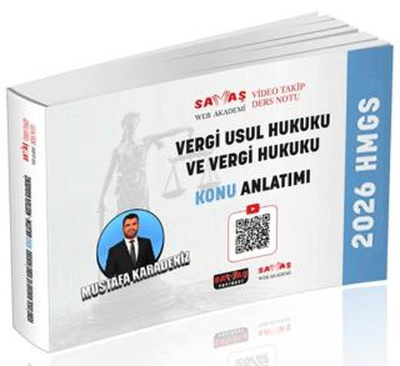 HMGS Vergi Usul Hukuku ve Vergi Hukuku Konu Anlatımı | Savaş Yayınevi (Ciltsiz)