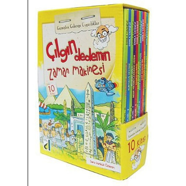 Çılgın Dedemin Zaman Makinesi - Uygarlıklar (10 Kitap Takım) | Damla Yayınevi - Çocuk Kitapları Dizisi (İnce Kapak)