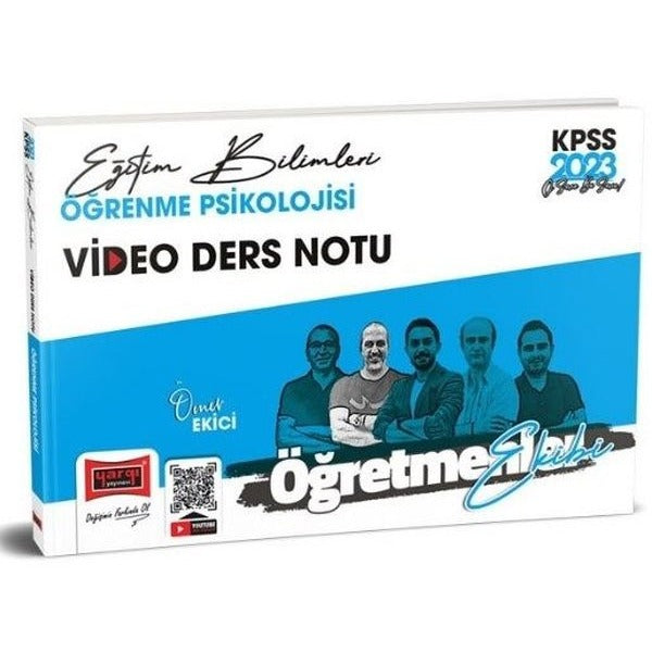 2023 KPSS Eğitim Bilimleri Öğretmenler Ekibi Öğrenme Psikolojisi Video Ders Notları | Yargı Yayınları (İnce Kapak)