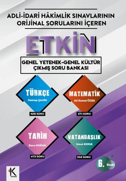2026 Etkin Genel Yetenek - Genel Kültür Çıkmış Soru Bankası