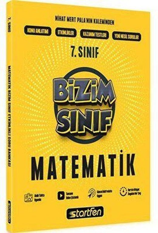 7. Sınıf Bizim Sınıf Matematik Etkinlikli Soru Bankası | Startfen Yayınları (İnce Kapak)