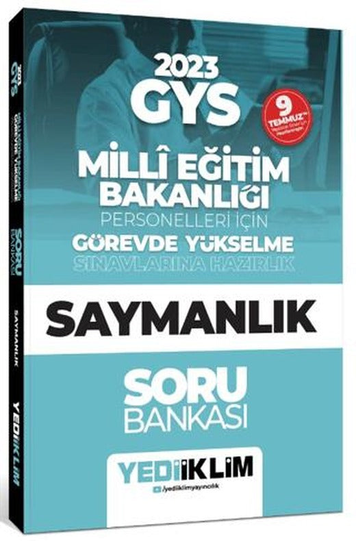 Yediiklim KPSS 2023 GYS Milli Eğitim Bakanlığı Personelleri İçin Görevde Yükselme Saymanlık Soru Bankası | Yediiklim Yayınları (Ciltsiz)