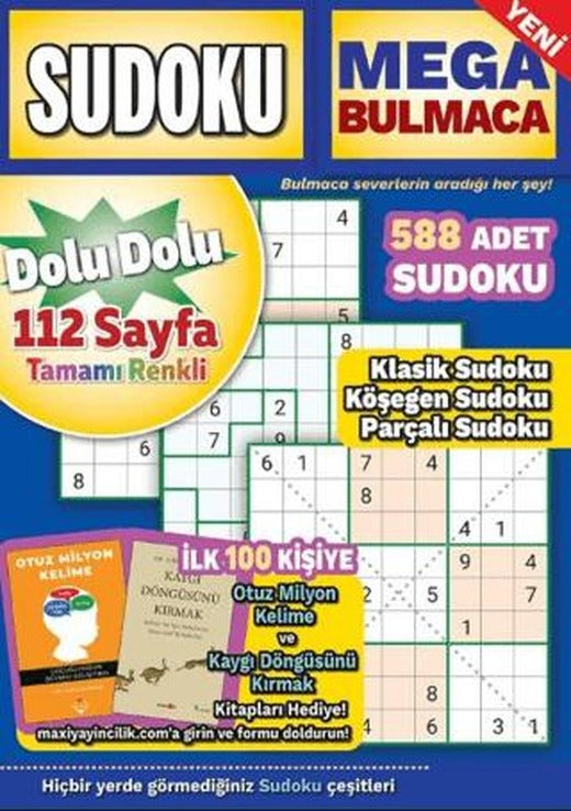 Mega Sudoku Bulmaca 21 | Maxi Yayıncılık (Ciltsiz)