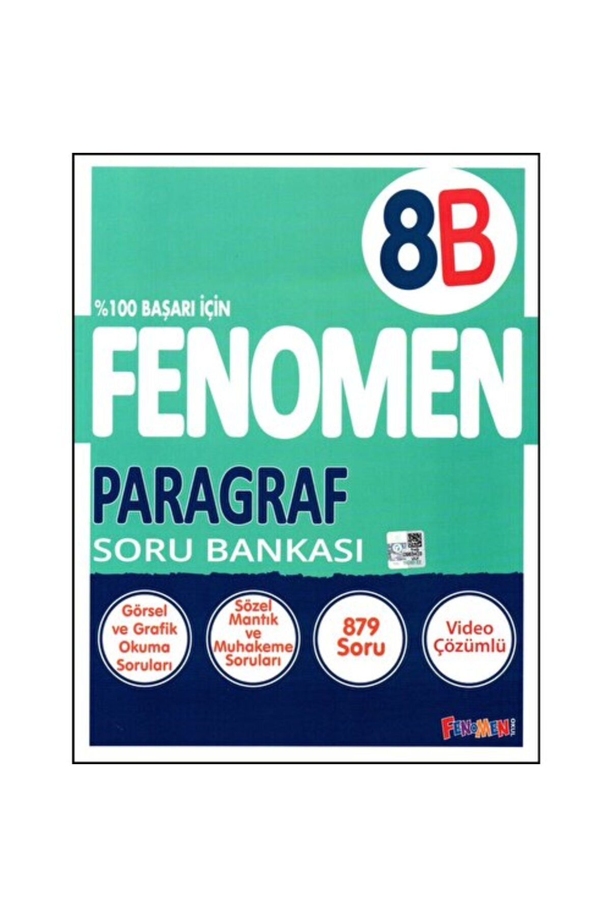 Fenomen 8.Sınıf Lgs Yeni Baskı Paragraf - B Soru Bankası - Fnm kitap kapağı