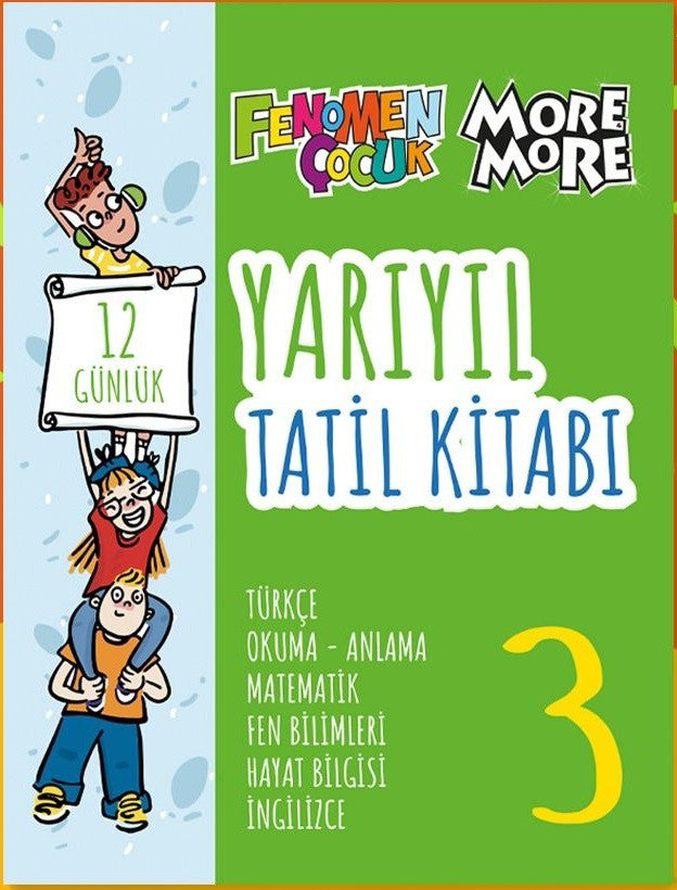 Fenomen Çocuk 2024 3. Sınıf Yarıyıl Tatil Kitabı - Komisyon kitap kapağı