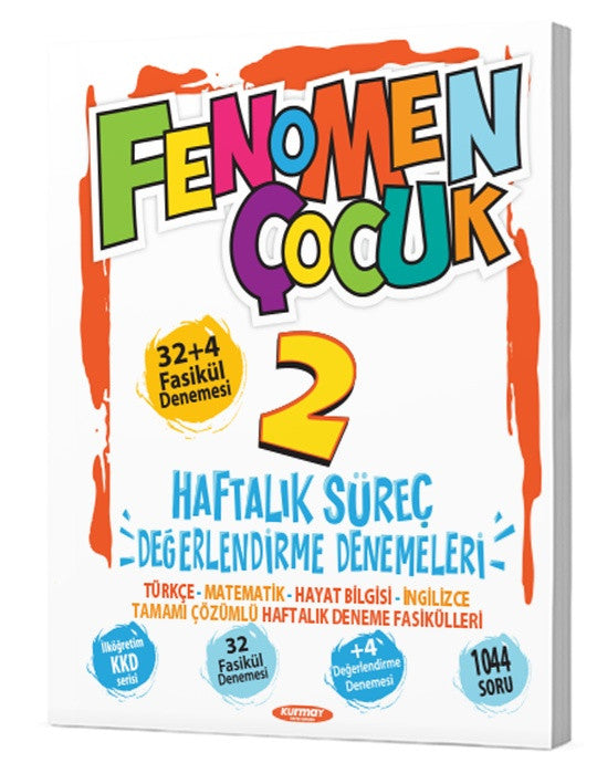 Fenomen Çocuk 2027 2. Sınıf Haftalık Süreç Değerlendirme 32+4 Haftalık Deneme Fasikül Maarif Model kitap kapağı