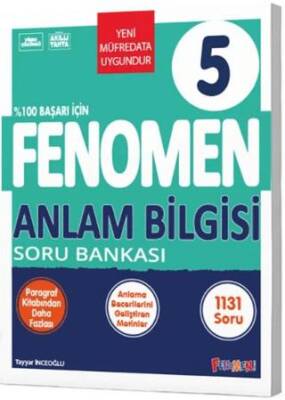5. Sınıf Anlam Bilgisi Soru Bankası - Tayyar İnceoğlu kitap kapağı