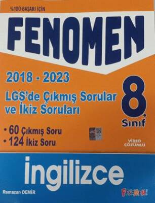 8. Sınıf LGS İngilizce Çıkmış ve İkiz Sorular 2018-2023 - Ramazan Demir kitap kapağı