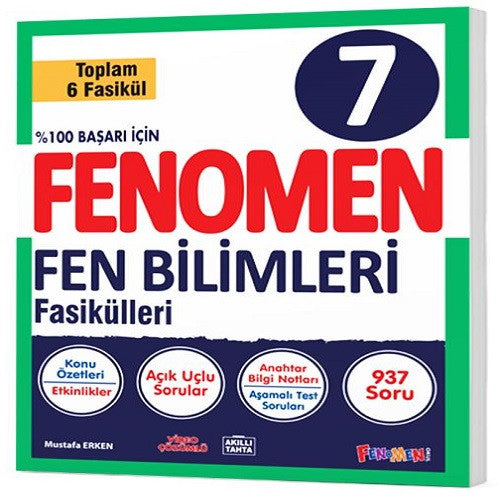 Fenomen Okul 2024 7. Sınıf Fen Bilimeri Fasikül Seti 2024 - Şenol Nardal kitap kapağı