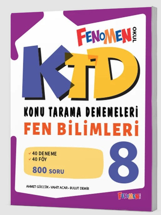 Fenomen Okul 2025 8. Sınıf Lgs Fen Bilimleri Konu Tarama Denemeleri - Ahmet Güccük kitap kapağı