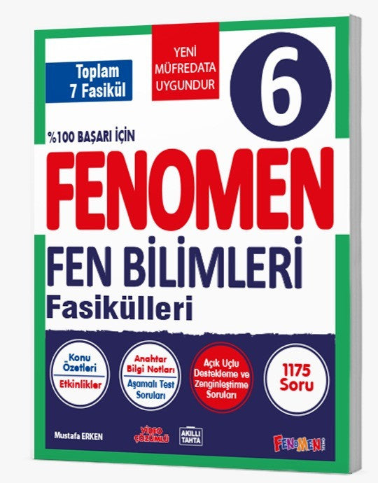 Fenomen Okul 2026 6. Sınıf Fen Bilimleri Fasikül Seti (1-2-3-4-5-6-7) Güncel Müfredat kitap kapağı