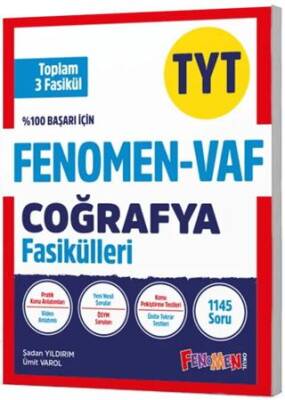 Fenomen Okul Fenomen - Vaf Tyt Coğrafya Fasikül Seti (1-2-3. Fasikül) - Kolektif kitap kapağı