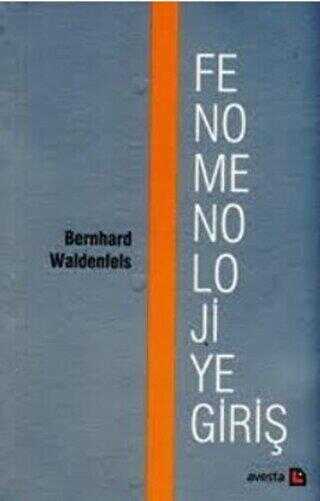 Fenomenolojiye Giriş - Bernhard Waldenfels kitap kapağı