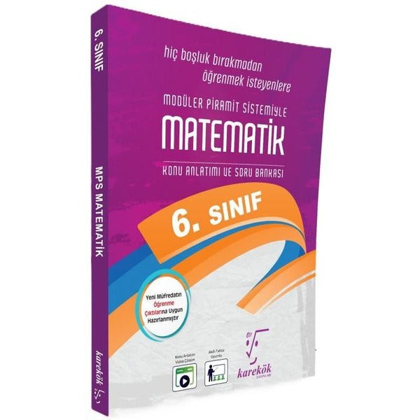 6. Sınıf Matematik Mps (Modüler Piramit Sistemi) | Karekök Eğitim Yayın (İnce Kapak)