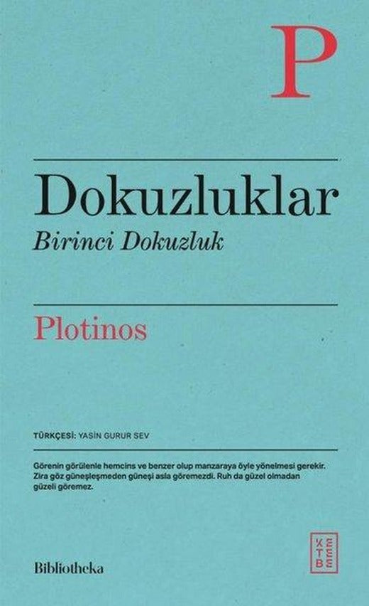 Dokuzluklar - Birinci Dokuzluk | Ketebe (İnce Kapak)