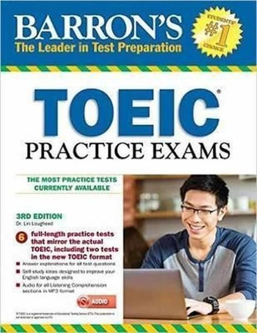 Barron's Toeic Practice Exams with MP3 CD 3rd Edition | Barrons Educational Series (İnce Kapak)