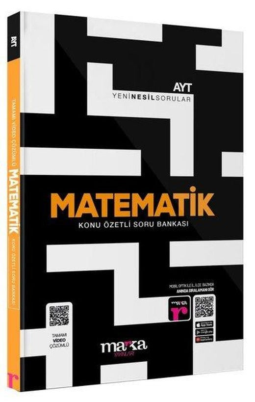 2025 AYT Matematik Konu Özetli Yeni Nesil Soru Bankası Tamamı Video Çözümlü | Marka Yayınları (İnce Kapak)