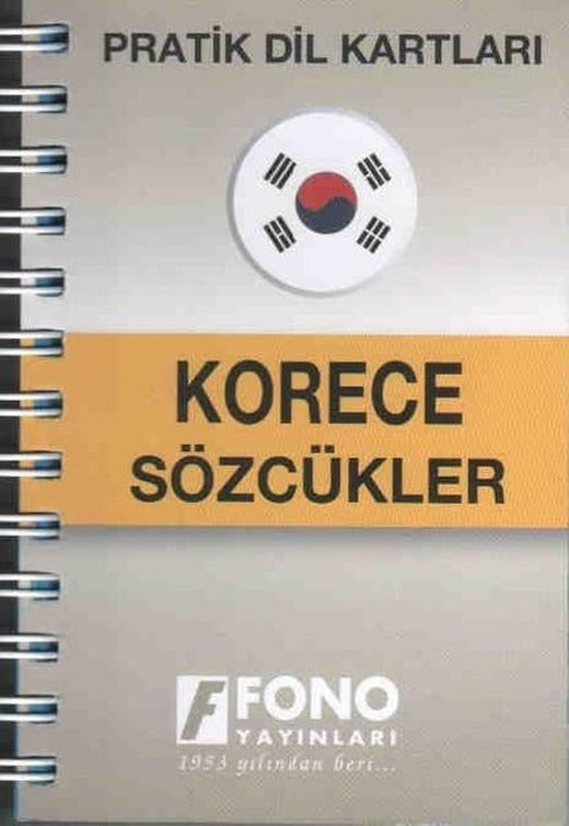 Pratik Dil Kartları-Korece Sözcükler | Fono Yayınları (İnce Kapak)