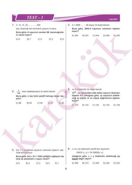 Matematik Zoru Bankası | Karekök Eğitim Yayın (İnce Kapak) - Resim 2