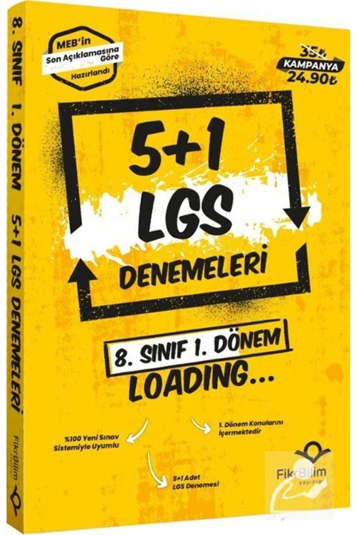 Fikribilim Yayınları 5 1 1. Dönem Lgs Denemeler kitap kapağı