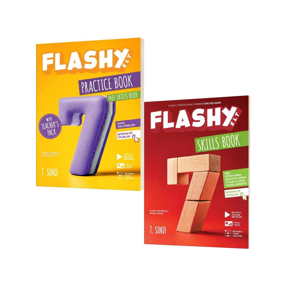 Flashy 7.sınıf Practice Book + Skills Book Yeni kitap kapağı