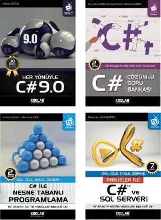 C# Eğitim Seti 2 (4 Kitap Takım) | Kodlab Yayın Dağıtım (Ciltsiz) - Resim 1