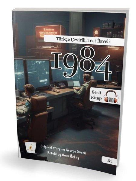 1984 B1 (İngilizce - Türkçe) Türkçe Çevirili Test İlaveli - Sesli Kitap | Pelikan Yayınları (İnce Kapak) - Resim 1