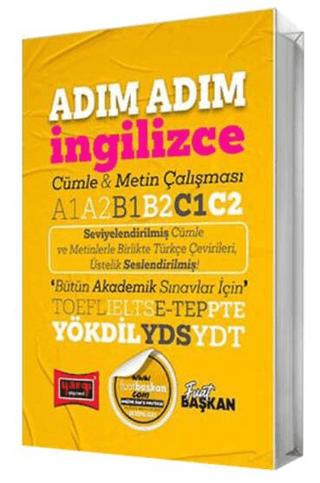 YÖKDİL YDS YDT TOEFL IELTS E-Tep Adım Adım İngilizce Cümle & Metin Çalışması A1 A2 B1 B2 C1 C2 | Yargı Yayınevi (Ciltsiz) - Resim 1