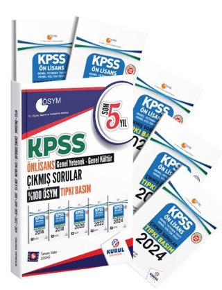KPSS Önlisans GYGK Son 5 Yıl Tıpkı Basım Çıkmış Sorular | Kurul Yayıncılık (Ciltsiz) - Resim 1