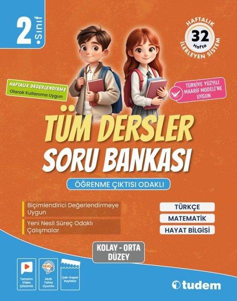 2. Sınıf Tüm Dersler Soru Bankası | Tudem Yayınları - Ders Kitapları (İnce Kapak) - Resim 1